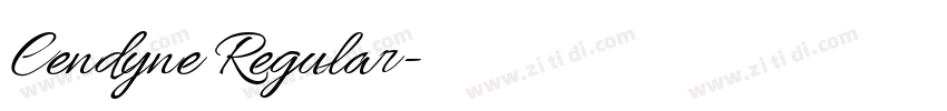 Cendyne Regular字体转换